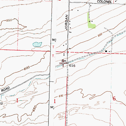 Topographic Map of High Line Canal, OR