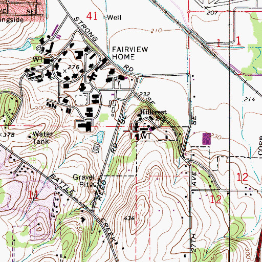 Topographic Map of Robert S Farrell High School, OR