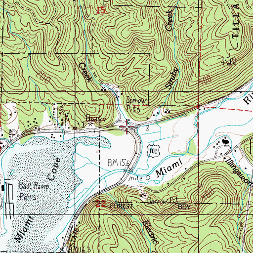 Topographic Map of Hobson Creek, OR