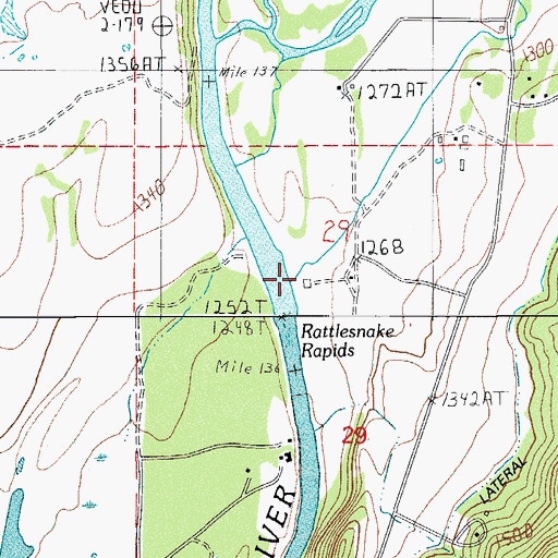 Topographic Map of Hog Creek, OR