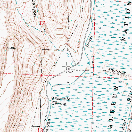 Topographic Map of Hoghouse Canyon, OR