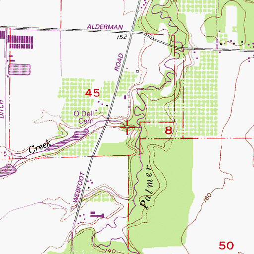 Topographic Map of Holdridge Creek, OR