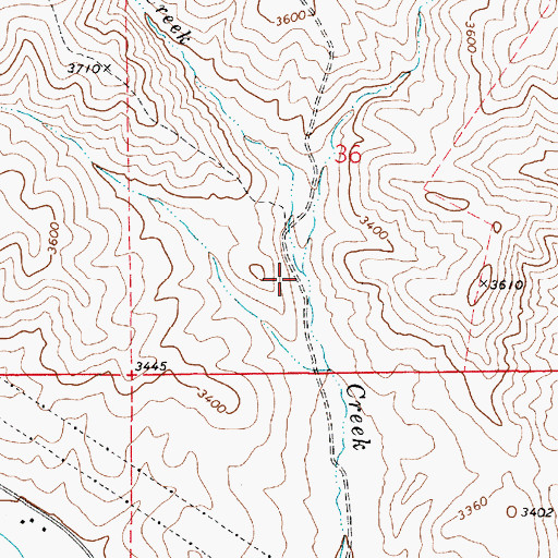 Topographic Map of Holman Creek, OR