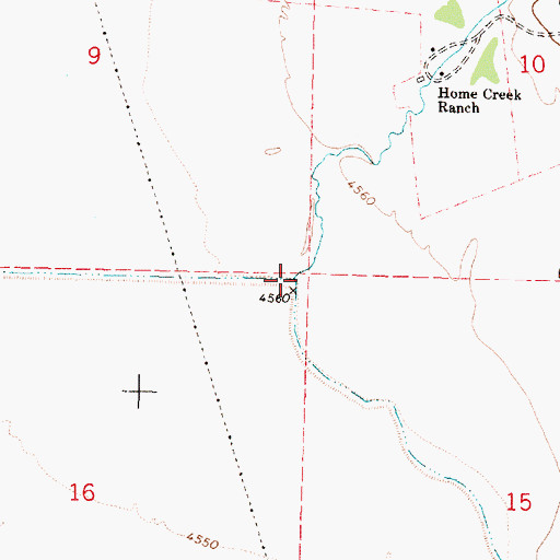 Topographic Map of Home Creek, OR