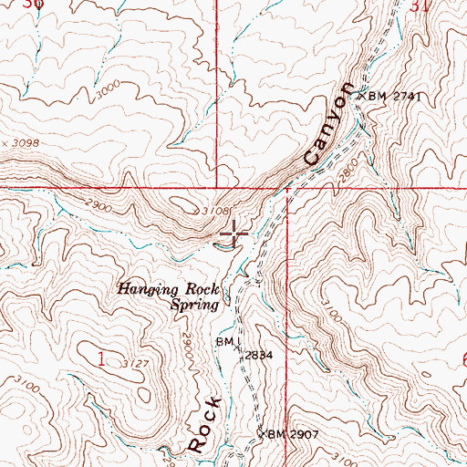 Topographic Map of Hoodoo Creek, OR