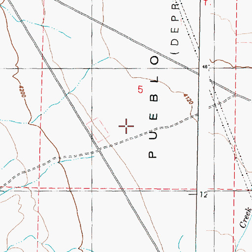 Topographic Map of Horse Creek, OR