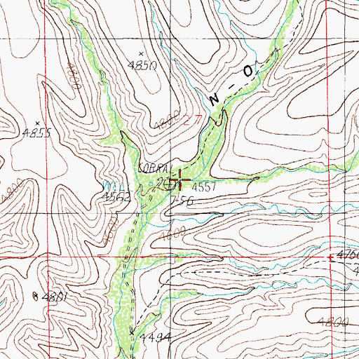 Topographic Map of Bear Creek, AZ