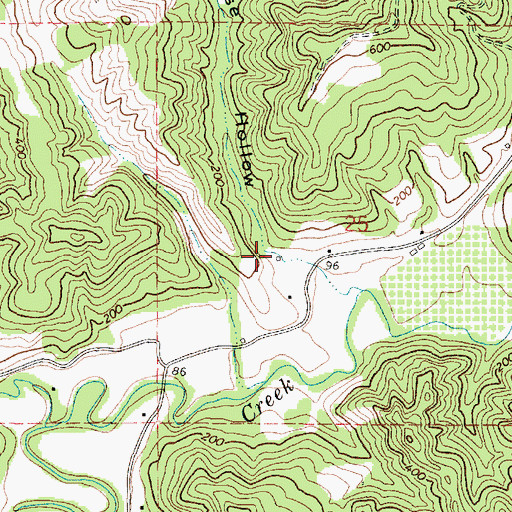 Topographic Map of Horse Hollow, OR