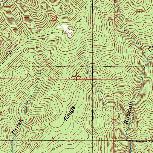 Topographic Map of Horse Range Camp (historical), OR