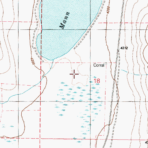 Topographic Map of House Creek, OR