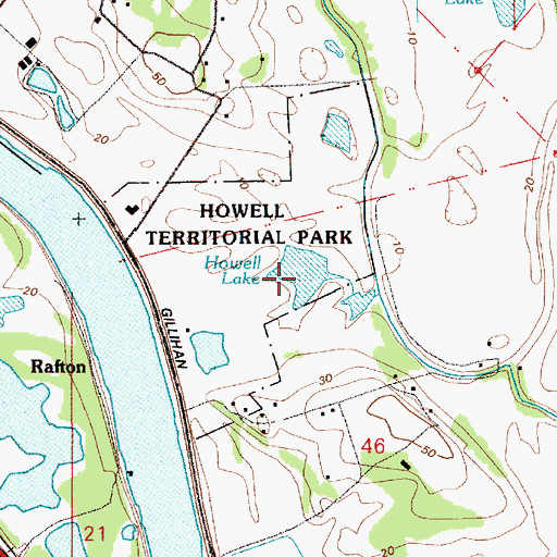Topographic Map of Howell Lake, OR