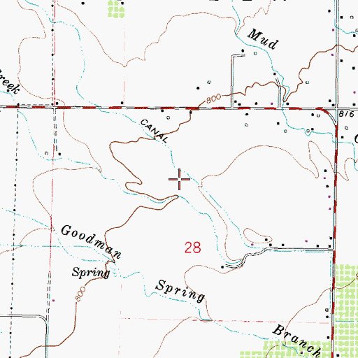Topographic Map of Hudson Bay Canal, OR
