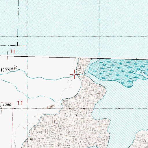Topographic Map of Hughet Creek, OR