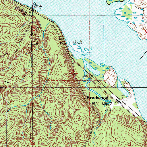 Topographic Map of Hunt Creek, OR