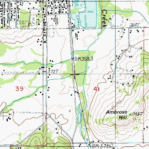 Topographic Map of Huntington Creek, OR