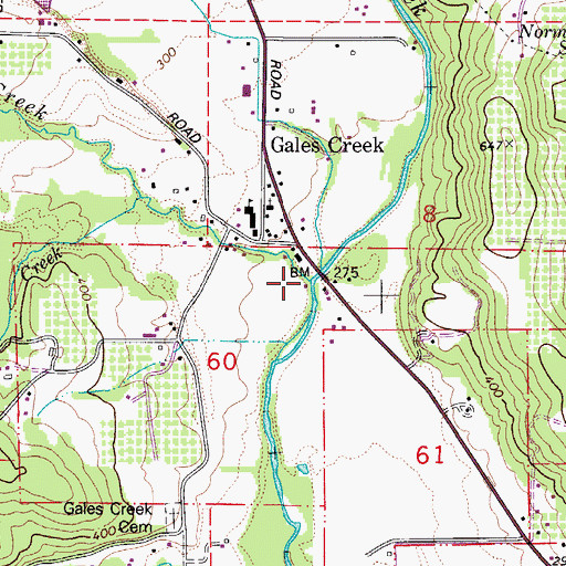 Topographic Map of Iler Creek, OR
