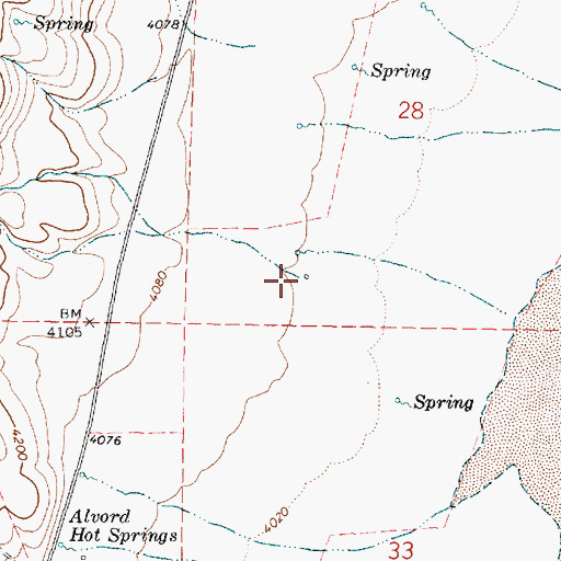 Topographic Map of Indian Creek, OR