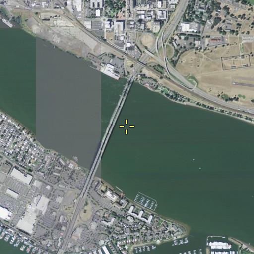 Aerial/Satellite Image of Interstate Bridge, OR