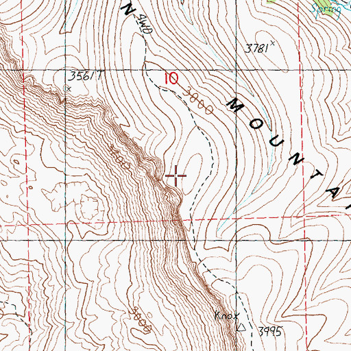 Topographic Map of Iron Mountain, OR