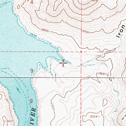 Topographic Map of Iron Mountain Canyon, OR