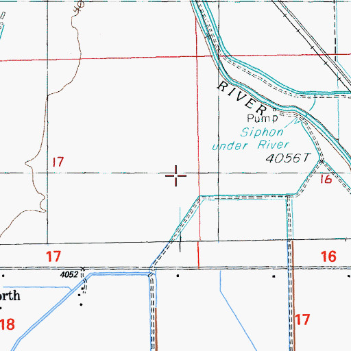 Topographic Map of J-1 Canal, OR