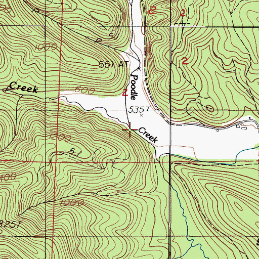 Topographic Map of Jack Hays Creek, OR