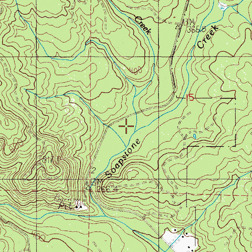 Topographic Map of Jack Horner Creek, OR
