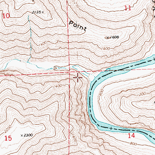 Topographic Map of Jackknife Canyon, OR