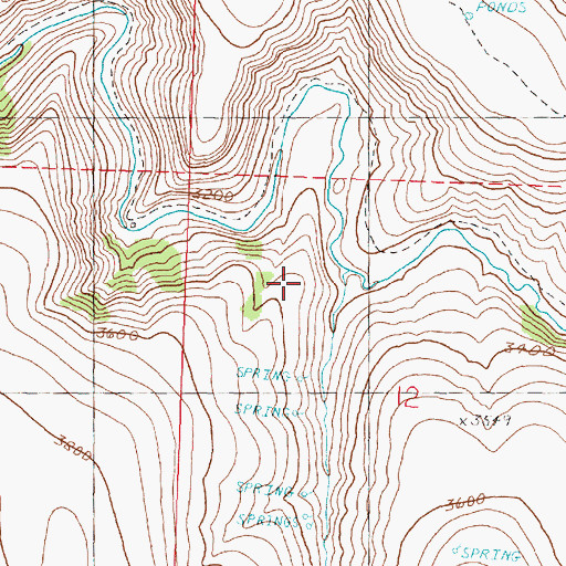 Topographic Map of Jackson Gulch, OR
