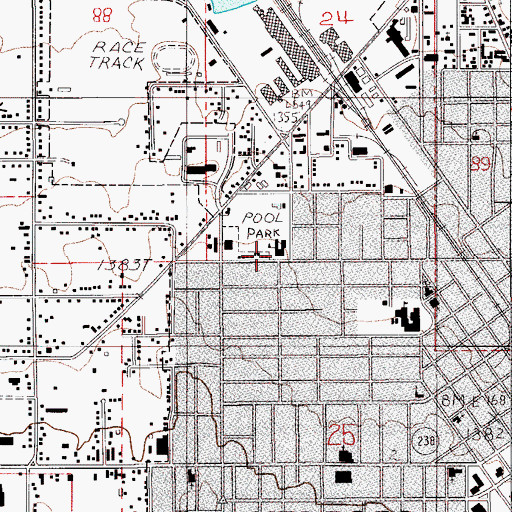 Topographic Map of Jackson Elementary School, OR