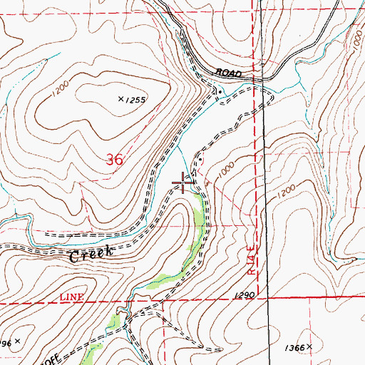 Topographic Map of Jameson Canyon, OR
