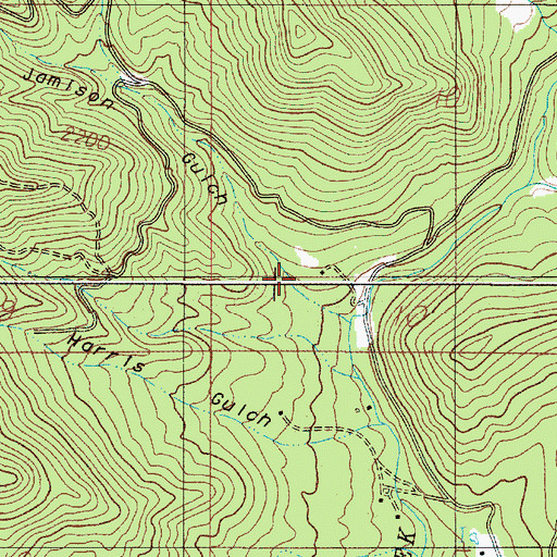 Topographic Map of Jamison Gulch, OR