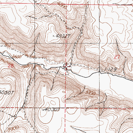 Topographic Map of Jenkins Ranch, OR