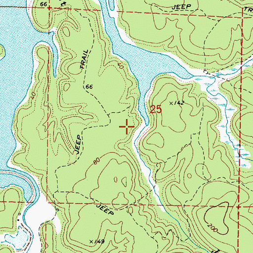 Topographic Map of John B Creek, OR