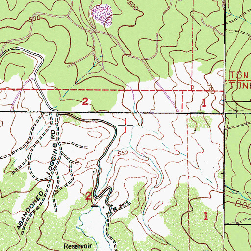 Topographic Map of John Day Creek, OR