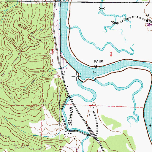 Topographic Map of Johnson Slough, OR