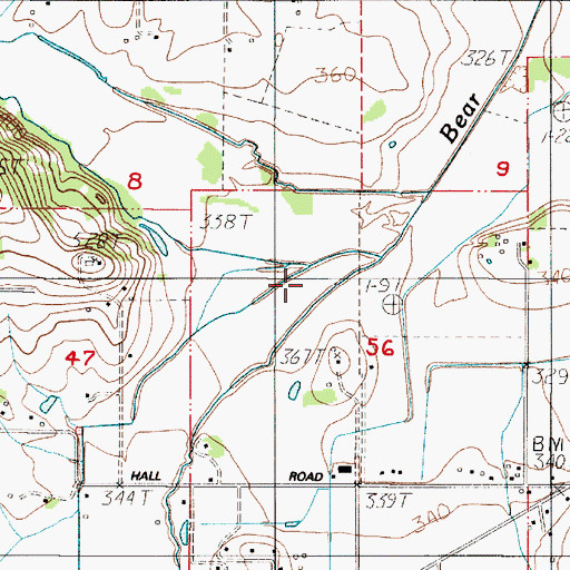 Topographic Map of Jones Creek, OR