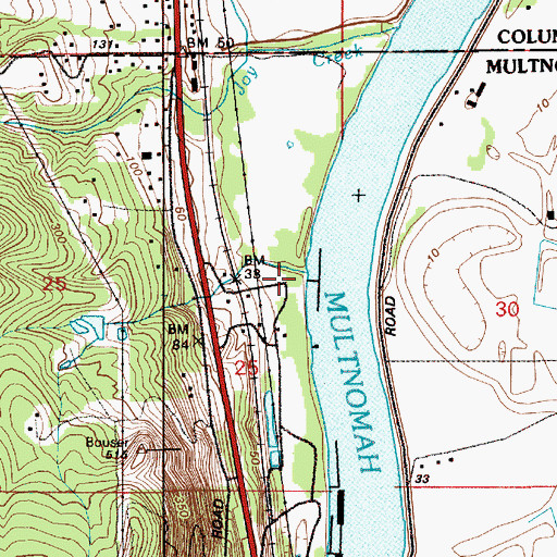 Topographic Map of Jones Creek, OR
