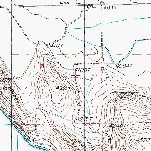 Topographic Map of Jory Canyon, OR