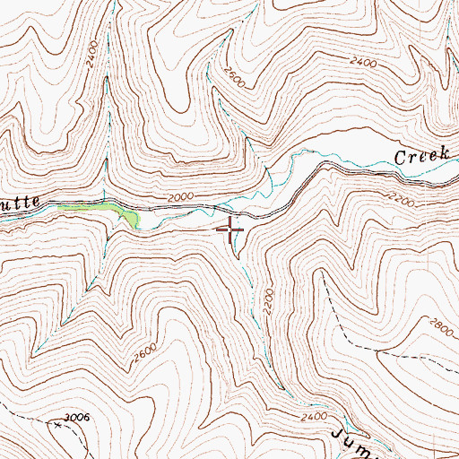 Topographic Map of Jumpoff Canyon, OR