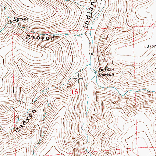 Topographic Map of Juniper Canyon, OR