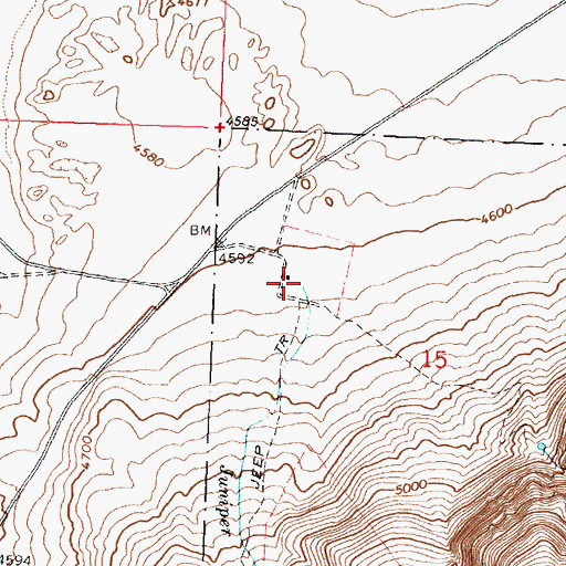 Topographic Map of Juniper Creek, OR
