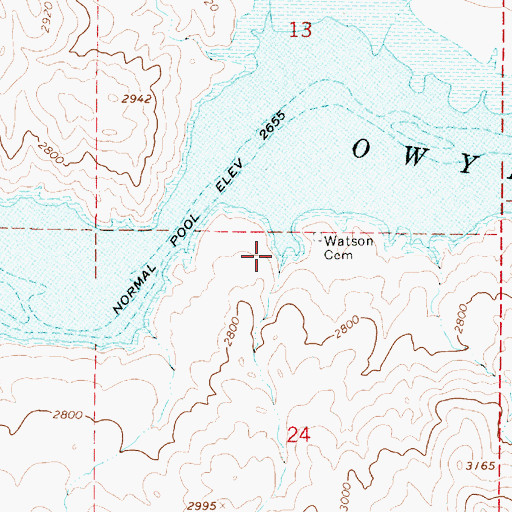 Topographic Map of Juniper Creek, OR