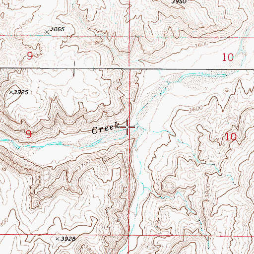 Topographic Map of Juniper Creek, OR