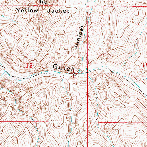 Topographic Map of Juniper Gulch, OR