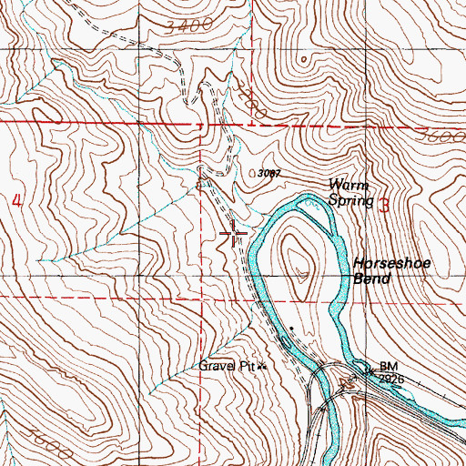 Topographic Map of Juniper Gulch, OR