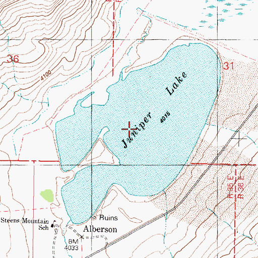 Topographic Map of Juniper Lake, OR