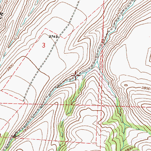 Topographic Map of Kangaroo Basin, OR