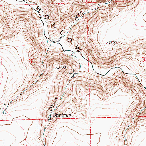 Topographic Map of Karlen Draw, OR