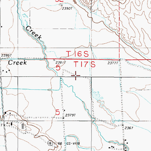 Topographic Map of Kern Creek, OR